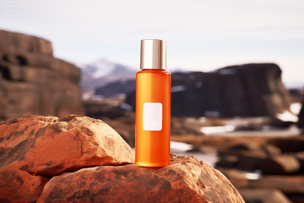 岩石自然户外高档香水瓶子