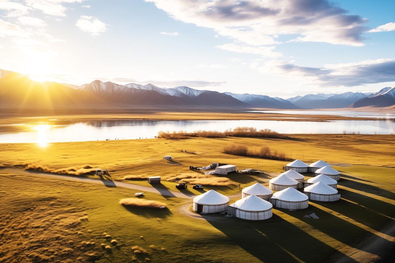 唯美内蒙大草原蒙古包电脑壁纸