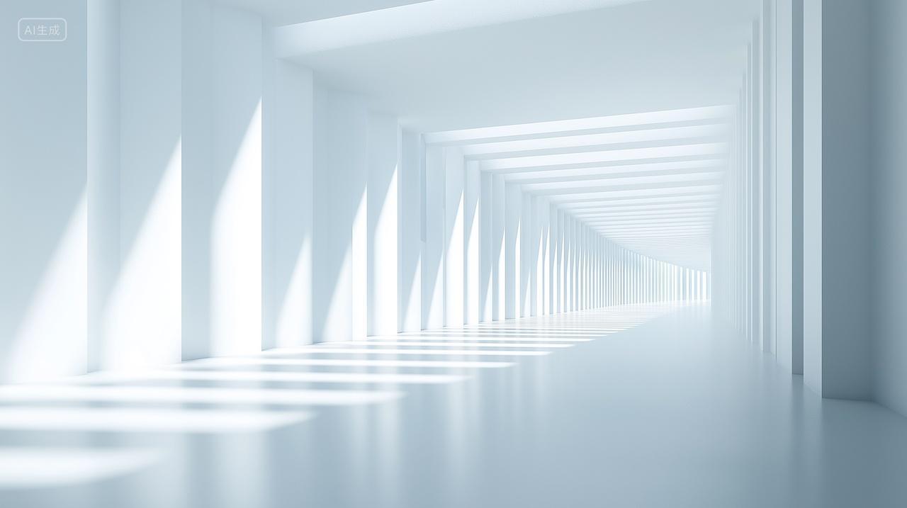 抽象长廊走廊现代建筑