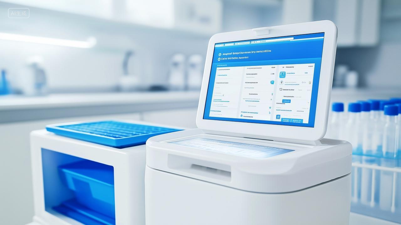 医院免疫分析仪器医疗设备特写