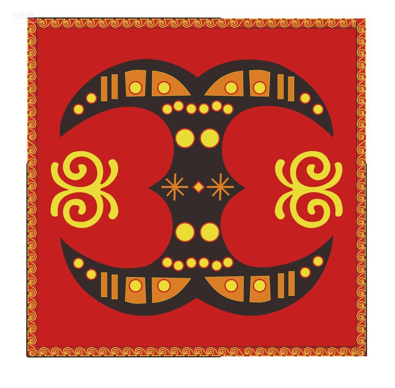 彝族纹样设计高清图