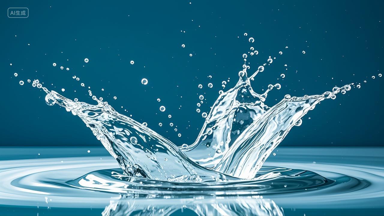 水液体水花水滴飞溅背景