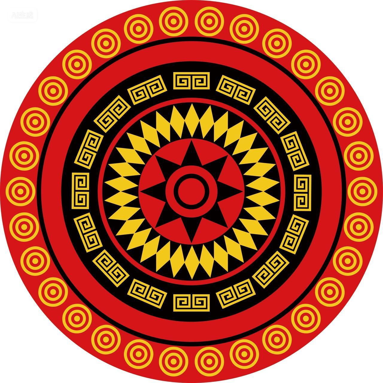 彝族风情图腾高清图