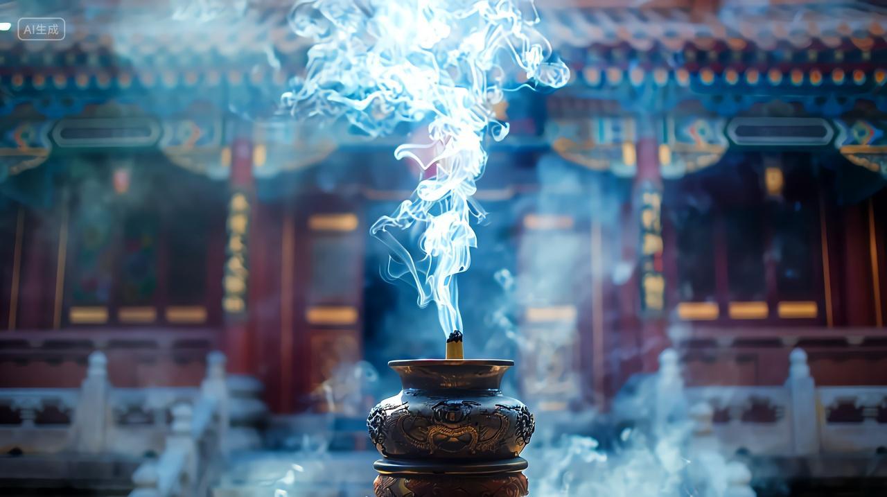 大暑寺庙烧伏香祈福