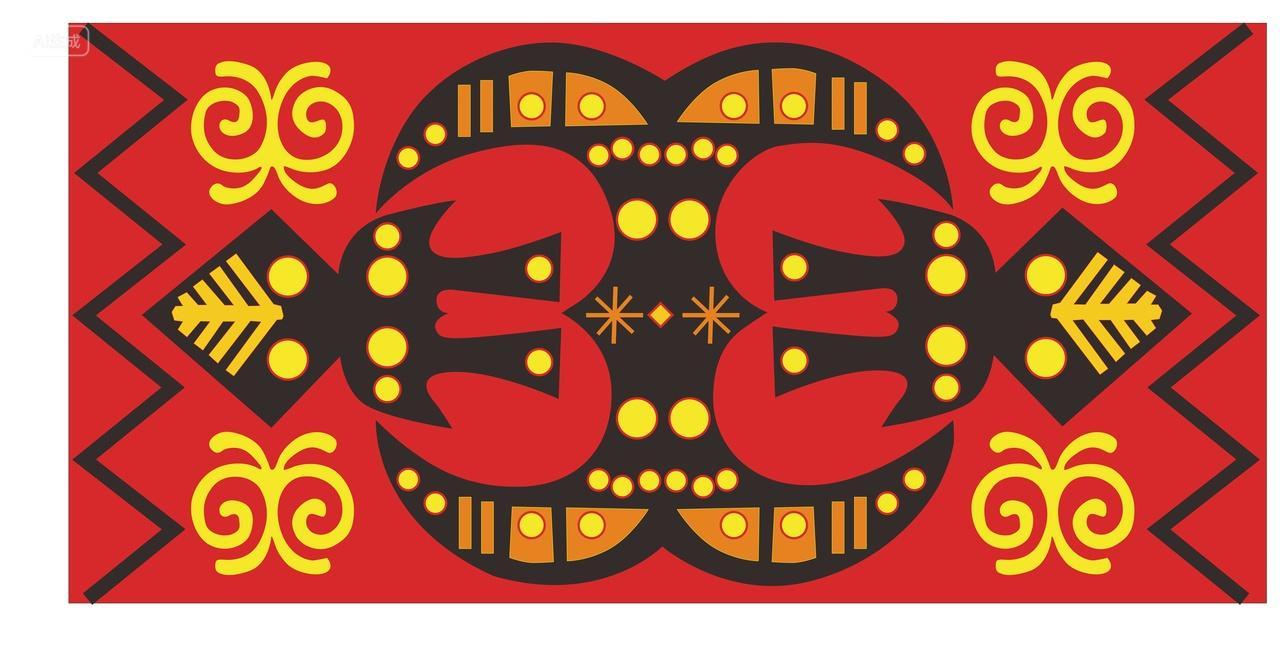 彝族风格纹样设计大图