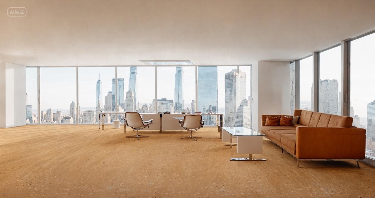 总裁办公室高窗外楼大厦建筑金融商务区