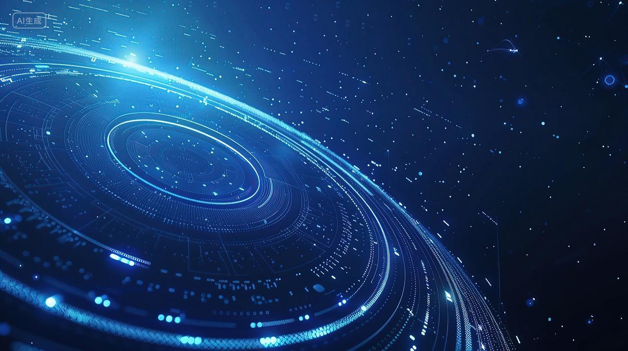 科技感蓝色星空背景