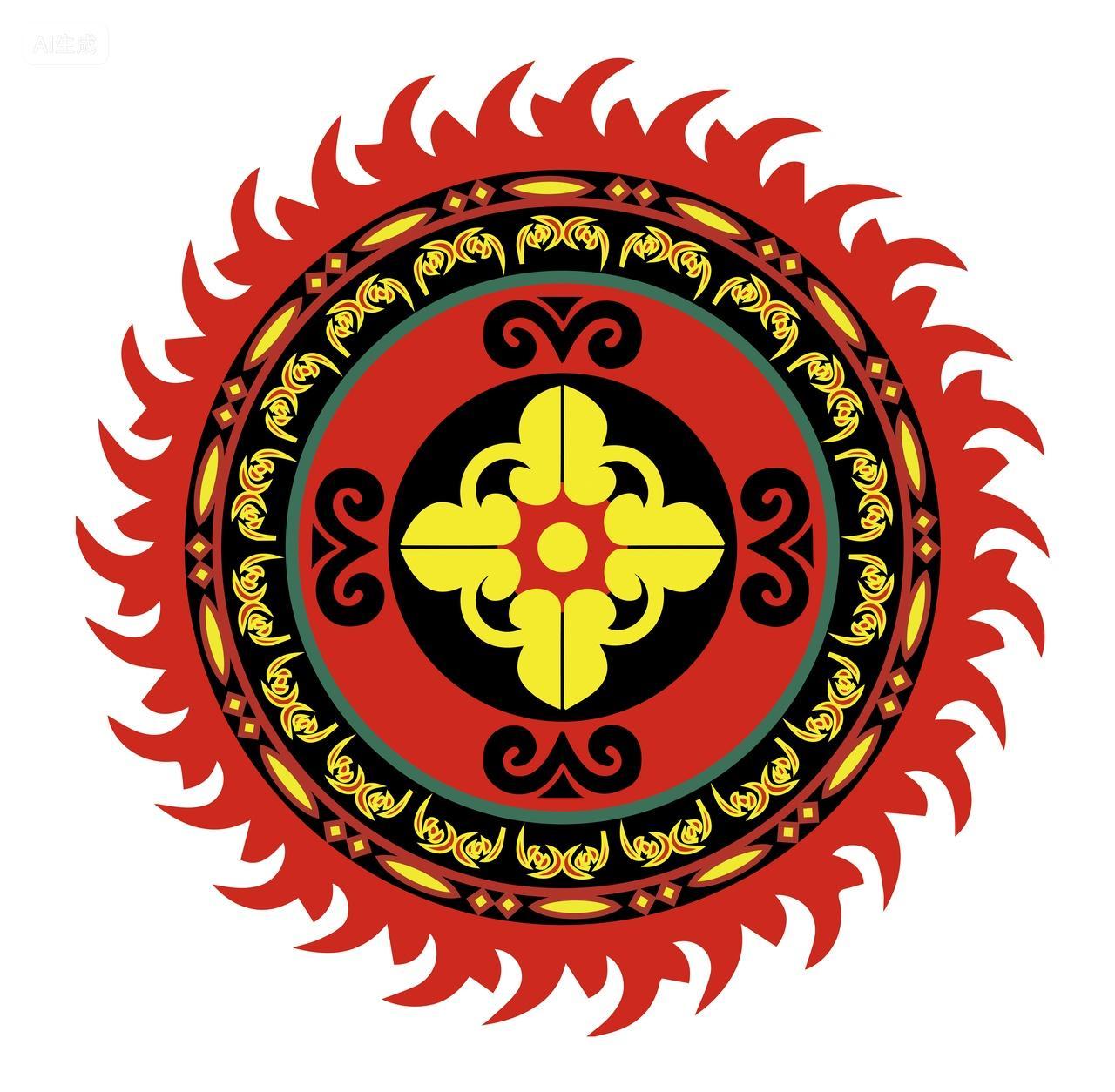 彝族风情图腾纹样高清大图