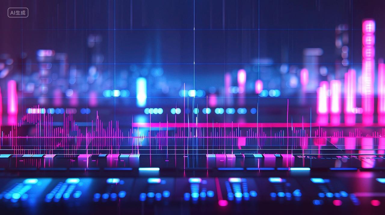 科技动感矩阵背景