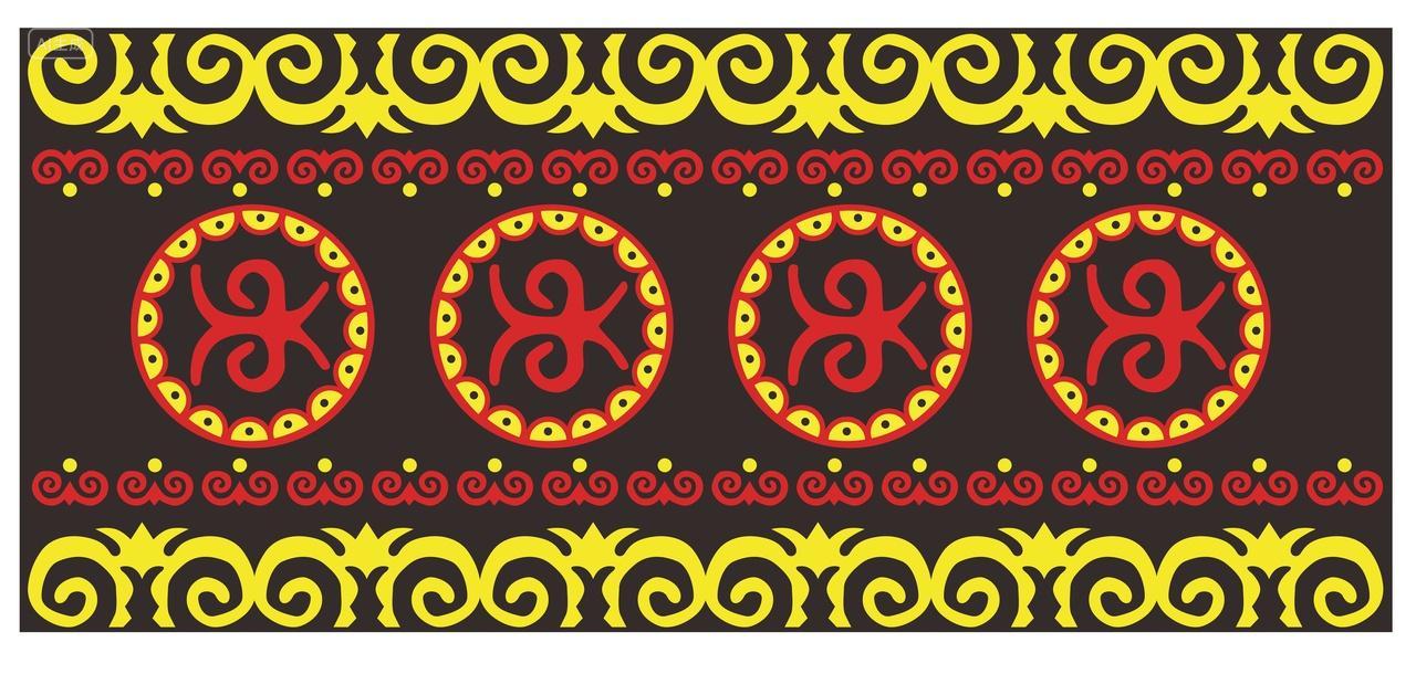 彝族纹样高清素材