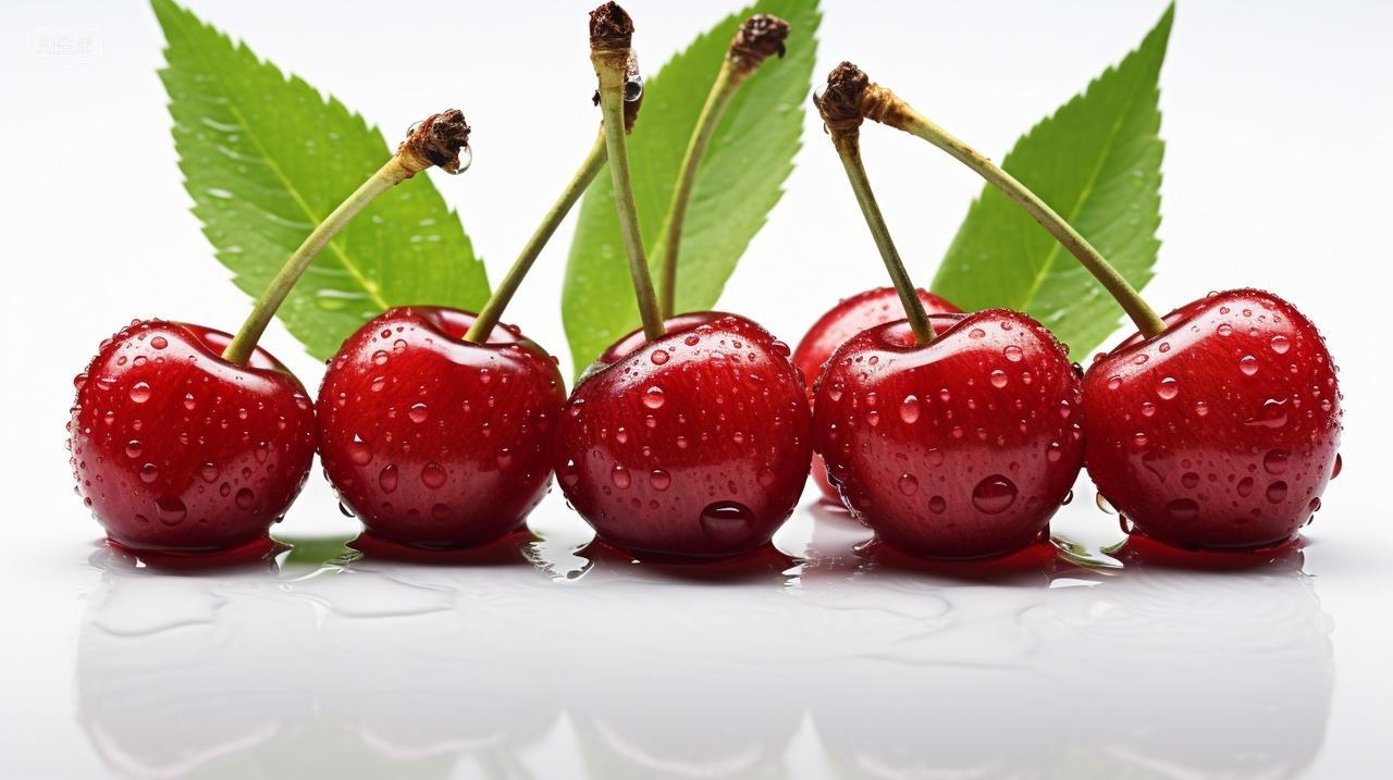 车厘子水果生鲜果蔬白底图