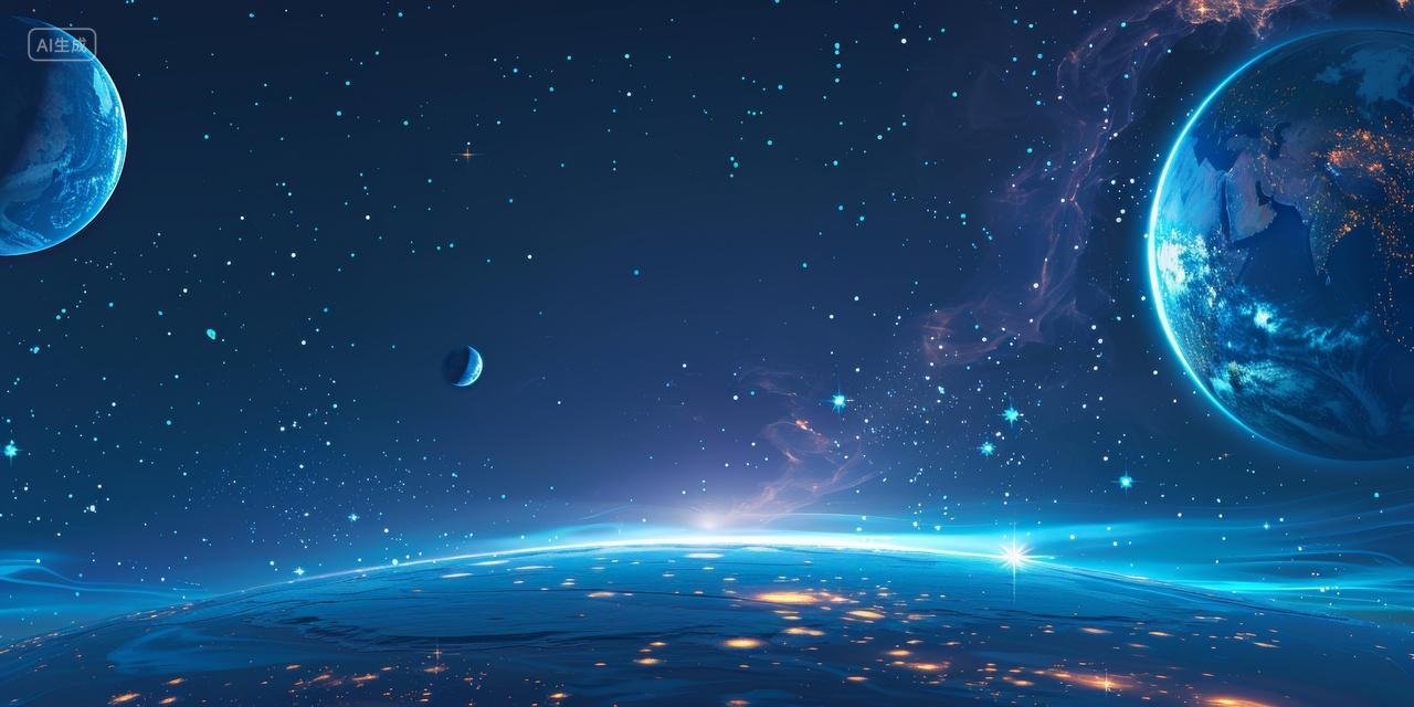 宇宙星空地球背景图