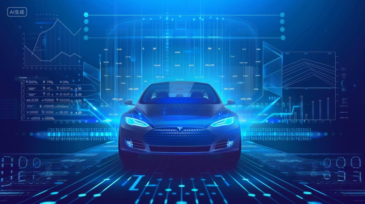 科技感十足的汽车海报