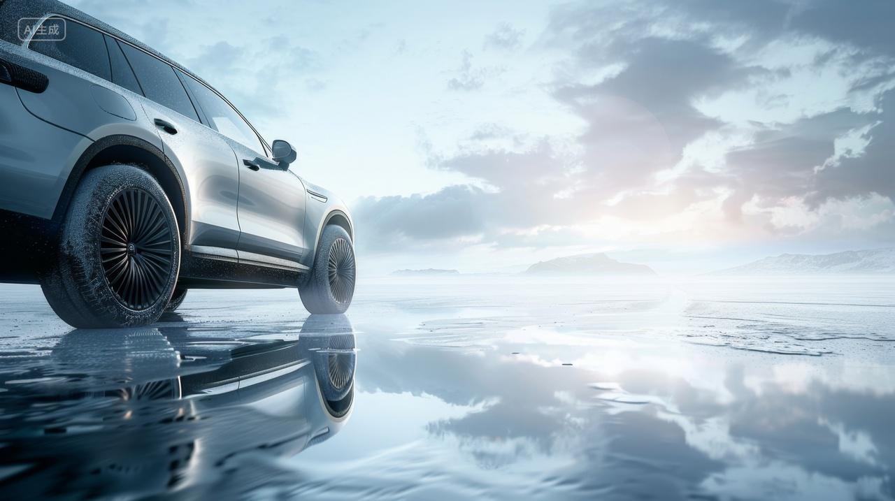 未来科技感汽车概念广告背景