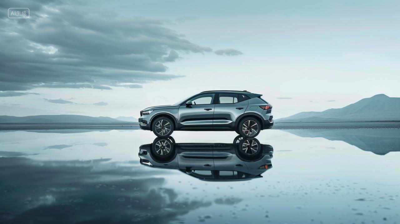 未来科技感汽车概念广告背景