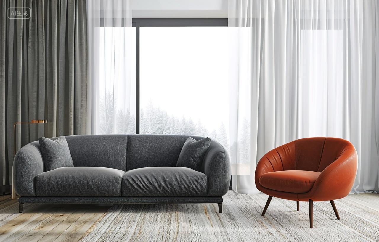 高级简约室内沙发