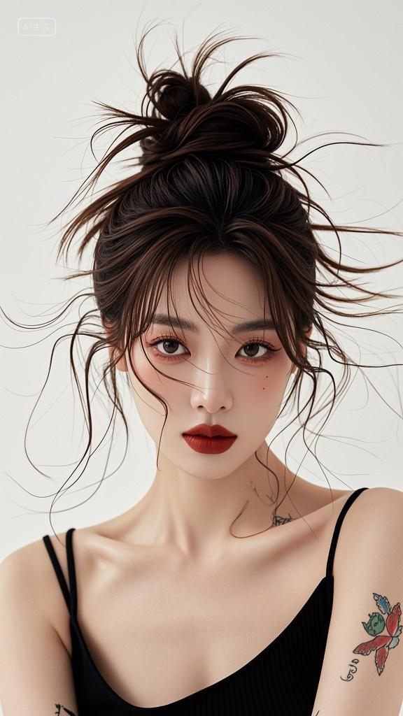 美女上半身高冷头像