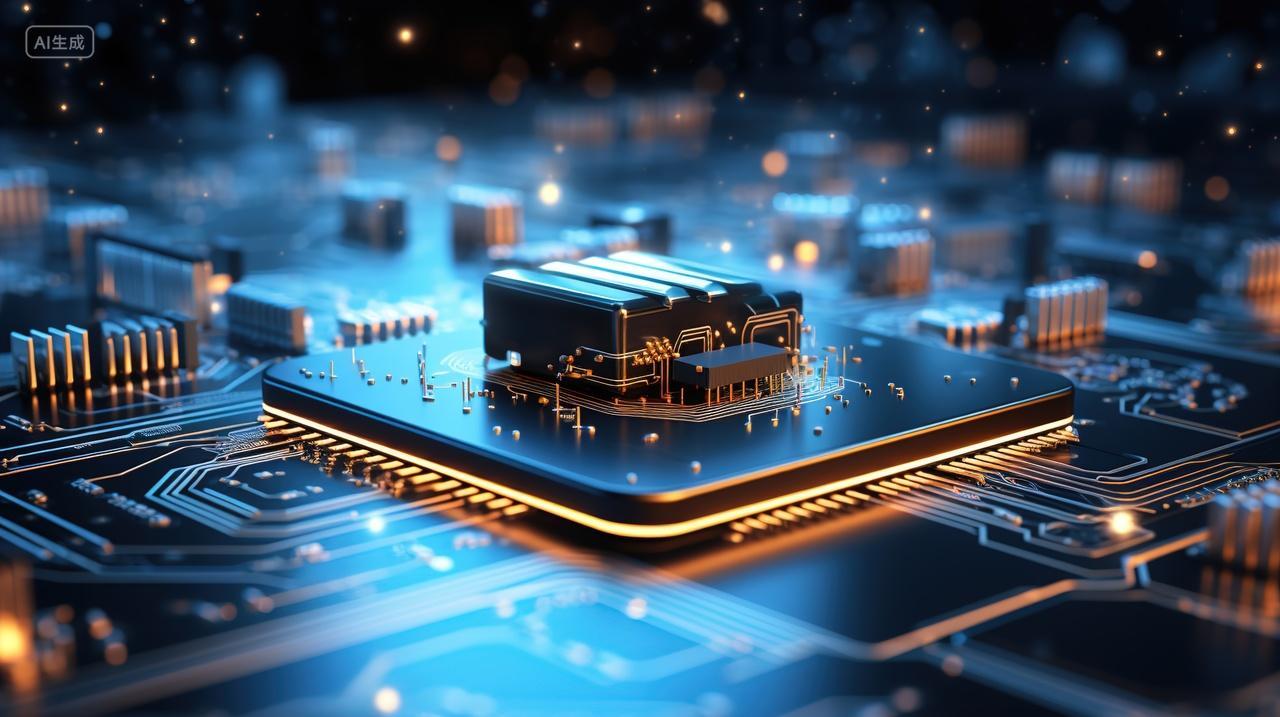 高级简约芯片背景