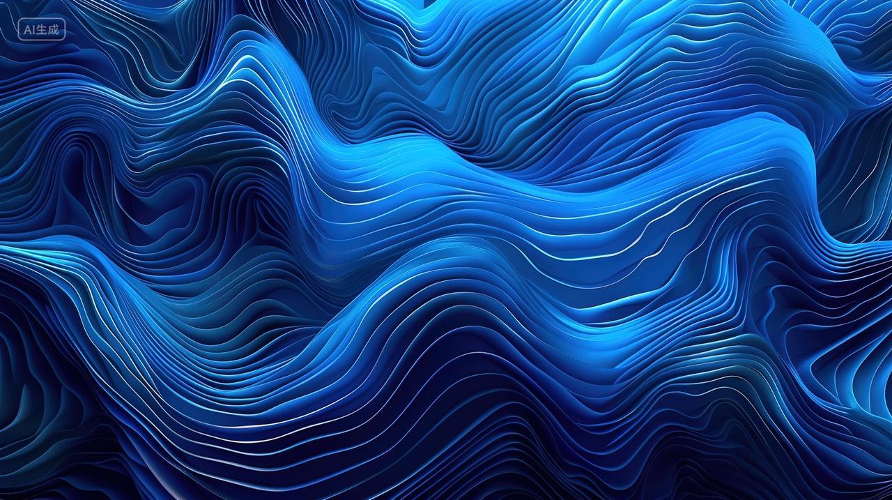 高级简约抽象波纹背景