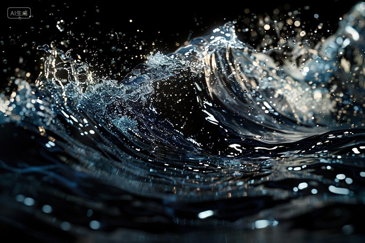 高级概念海浪背景