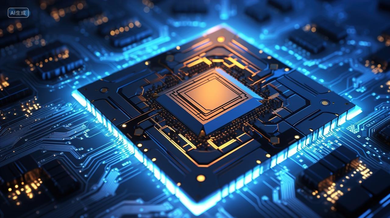 高级简约芯片背景