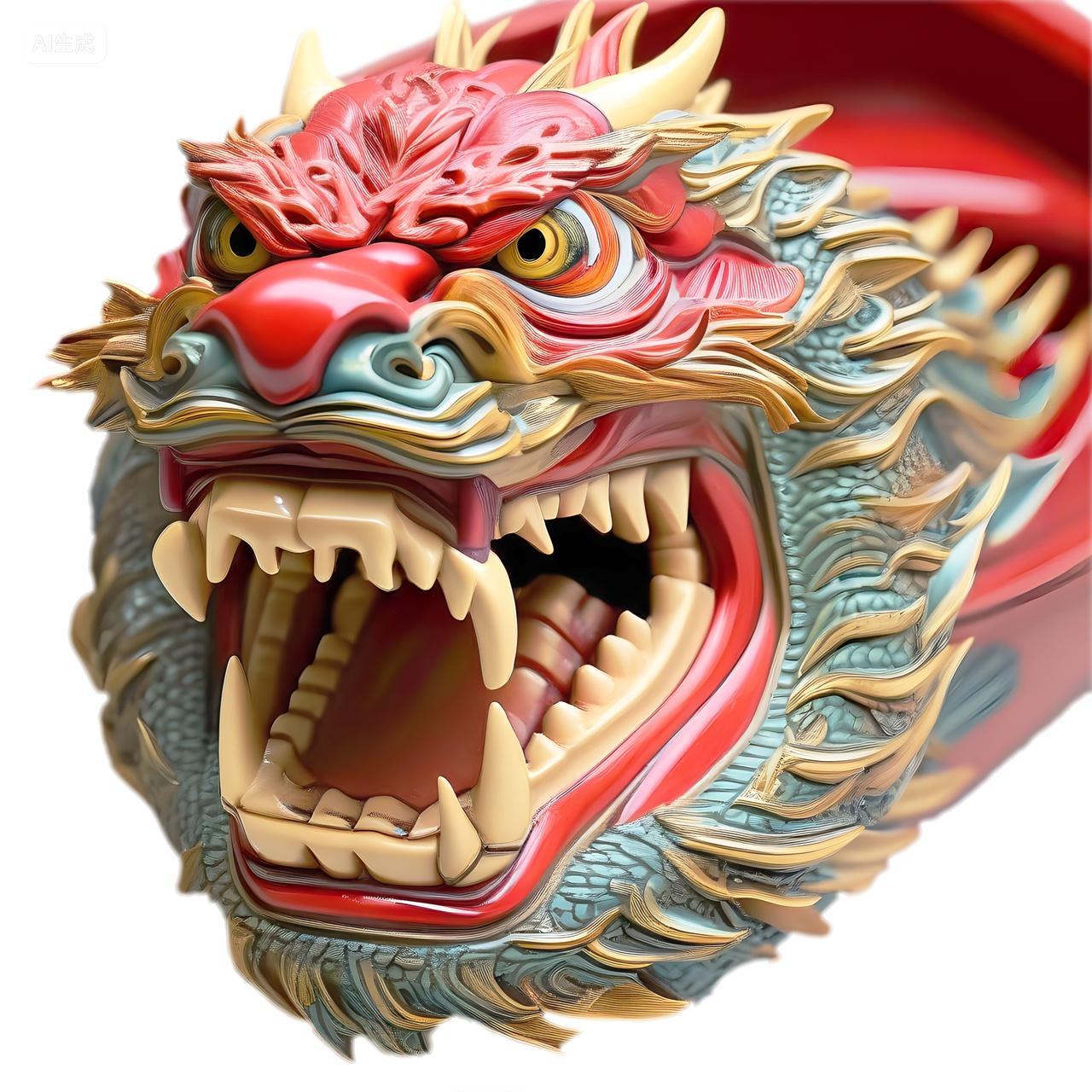 3D立体龙头端午照片图片龙船龙舟龙头