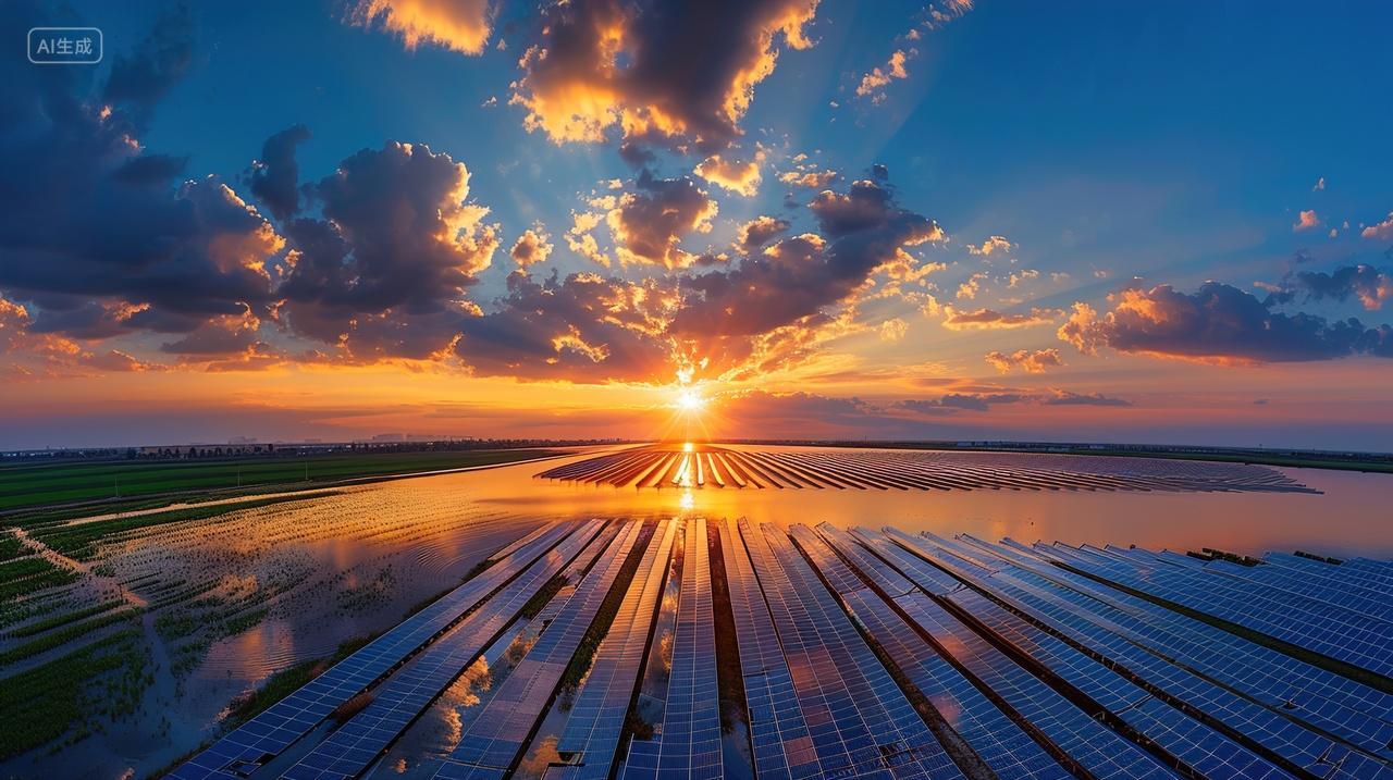 太阳能发电背景