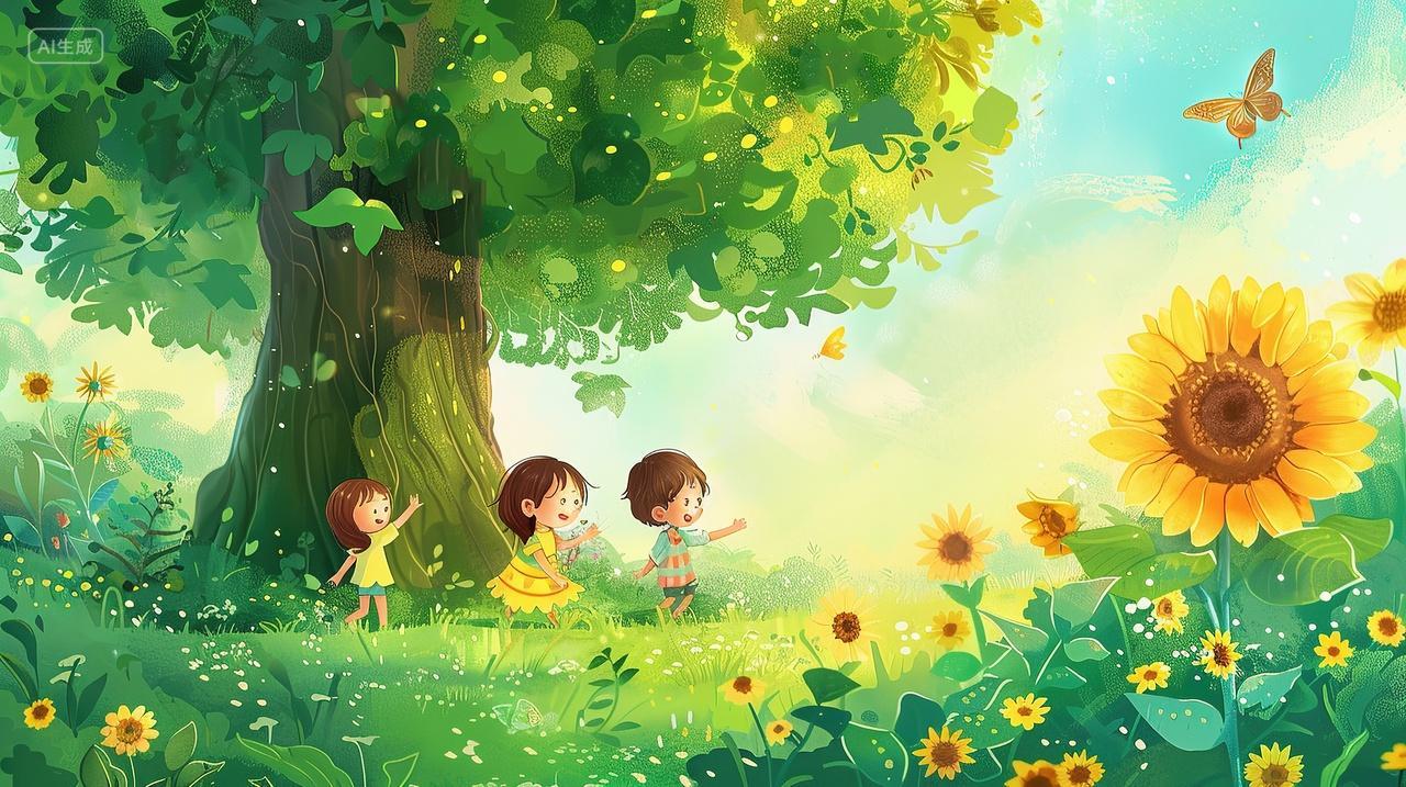 夏至二十四节气夏天儿童