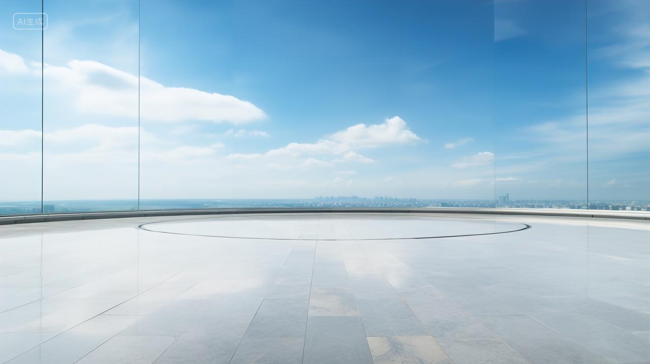 高级简约室外露台背景