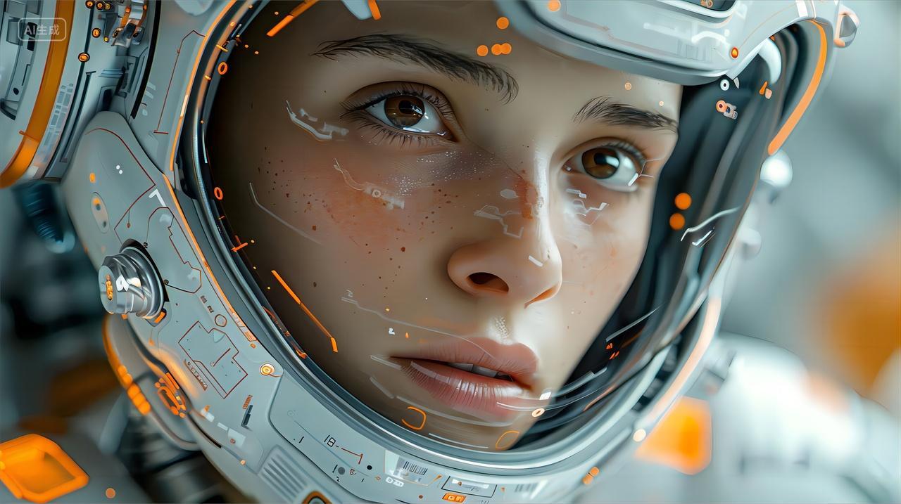 原创AI人工智能智慧工厂太空工程师