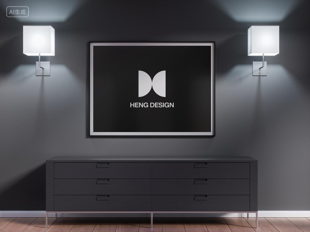 高级简约装饰画样机