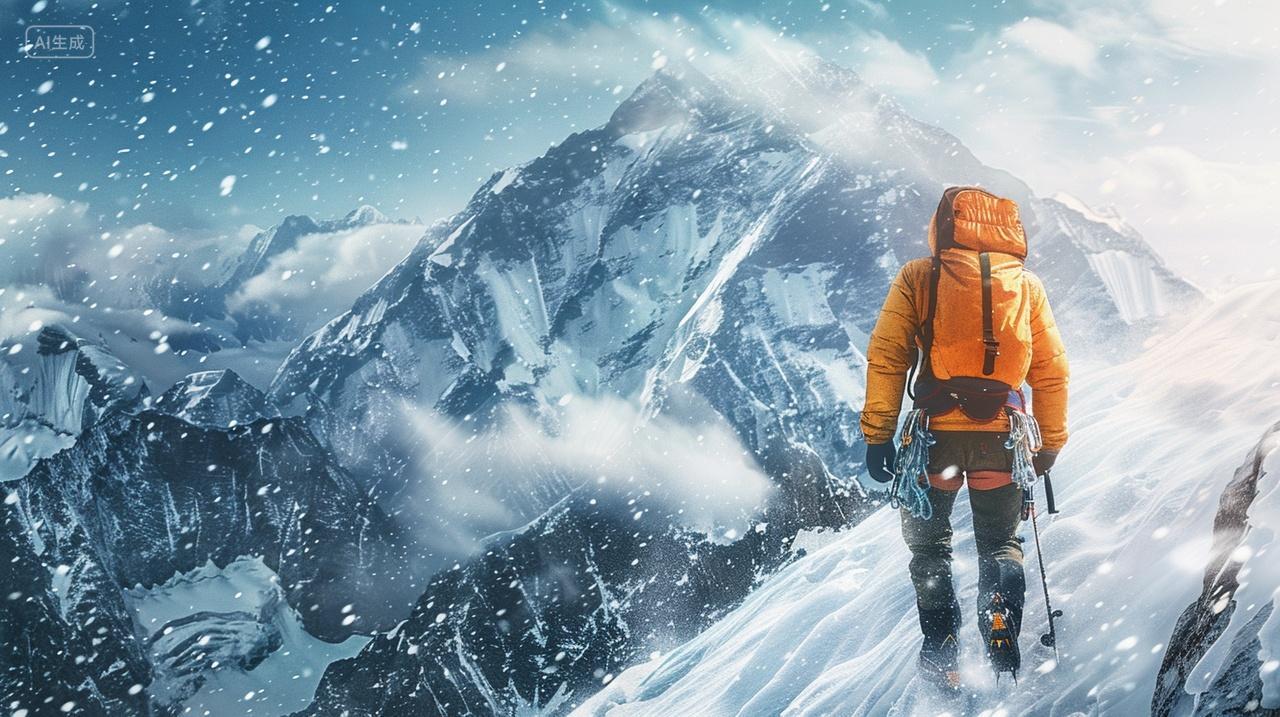 雪域征人踏雪寻峰