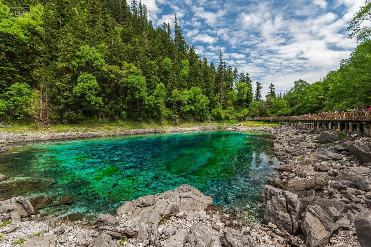 九寨沟夏季风光