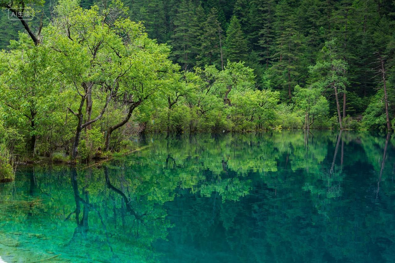 九寨沟夏季风光