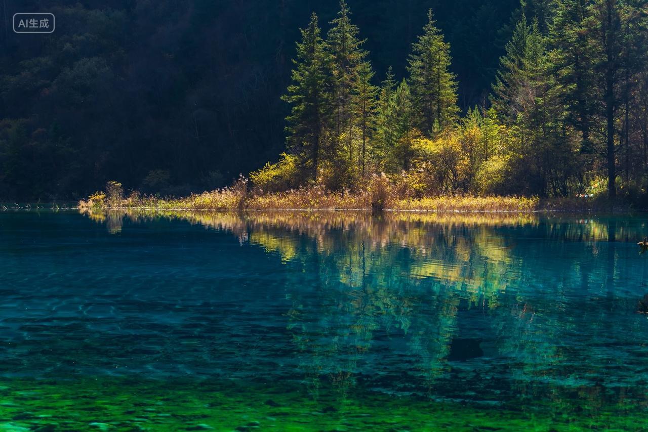 九寨沟秋季风光