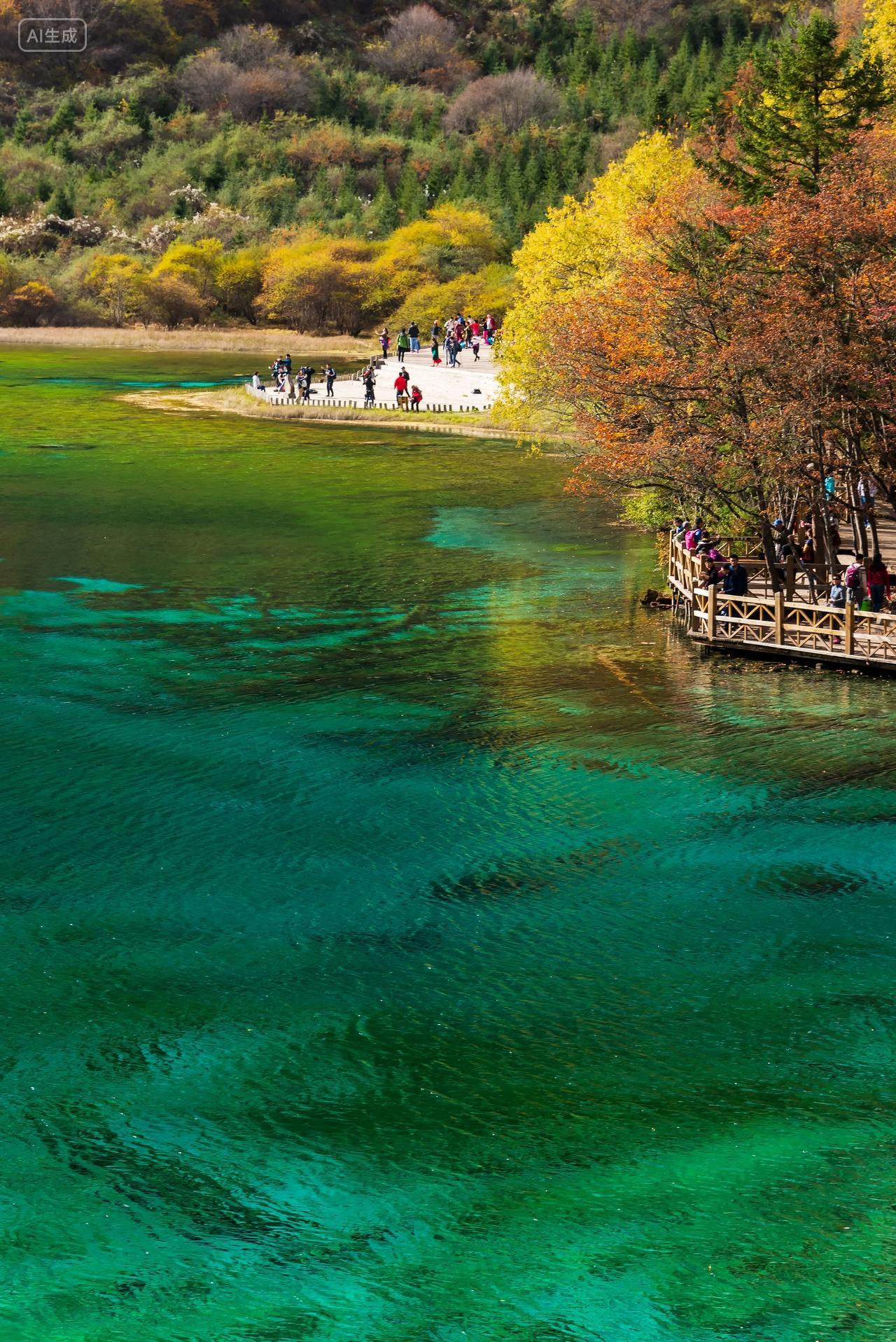 九寨沟秋季风光