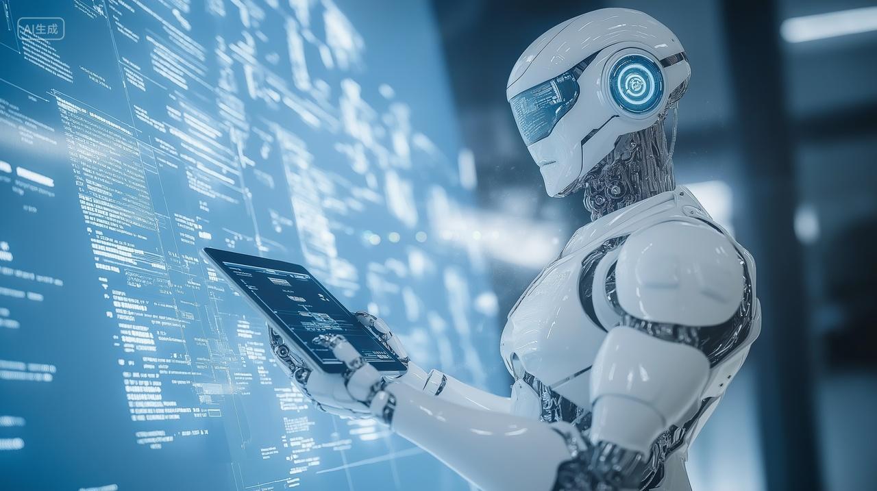 AI人工智能机器人办公触摸虚拟屏大数据