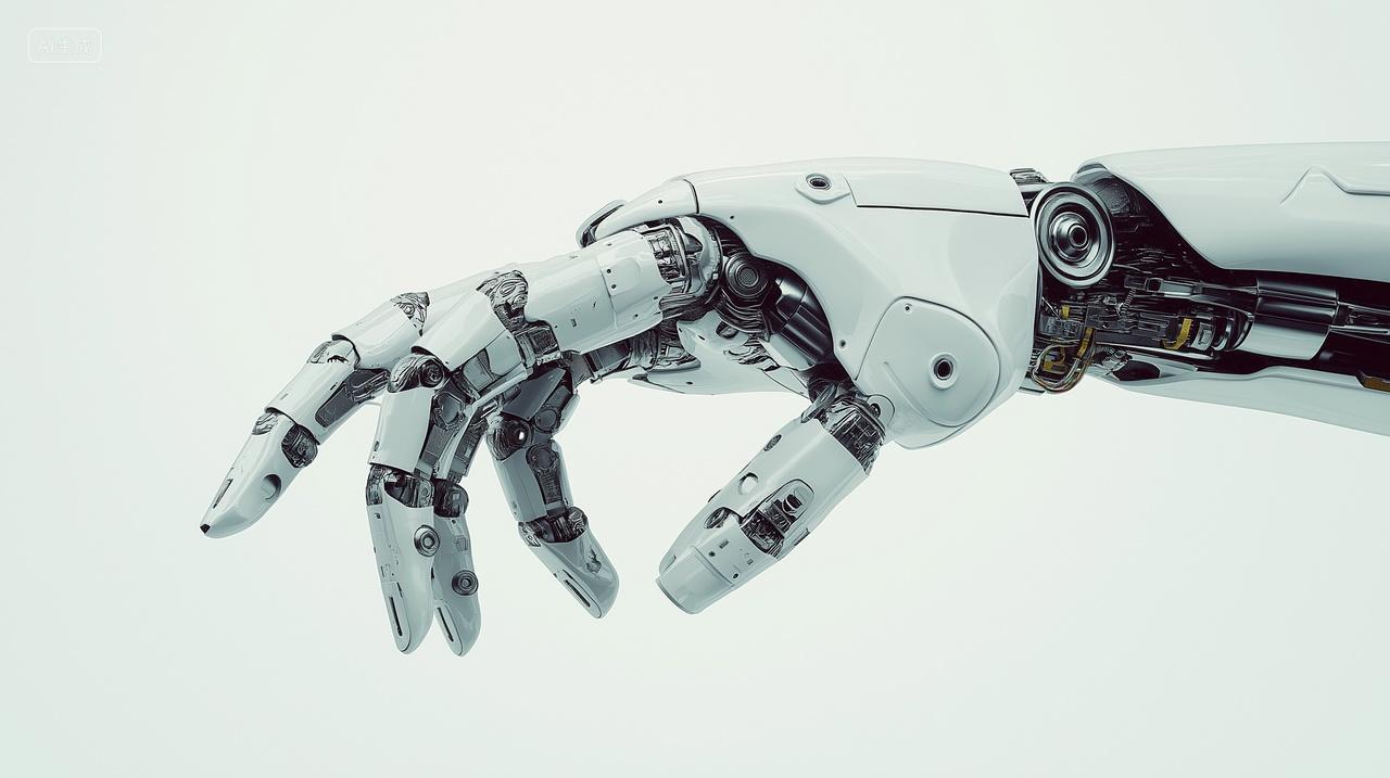 白底图AI智能机器人手臂未来科技