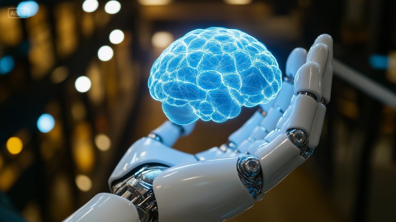 AI人工智能机器人手臂手托科技大脑