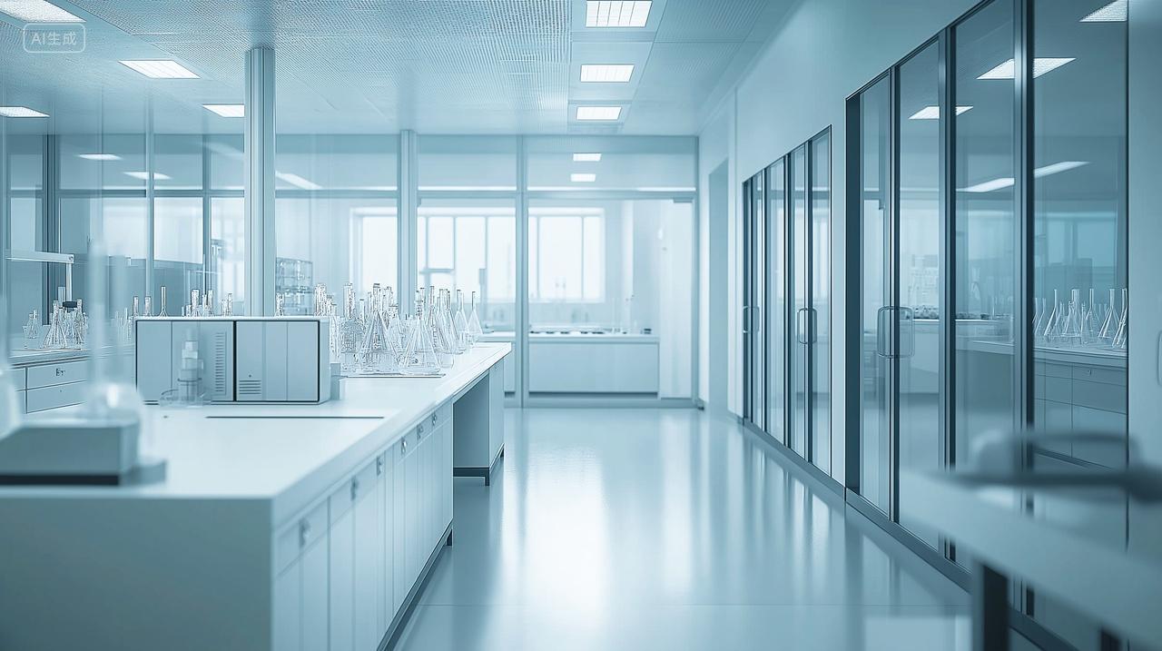 空荡荡的医学实验室房子