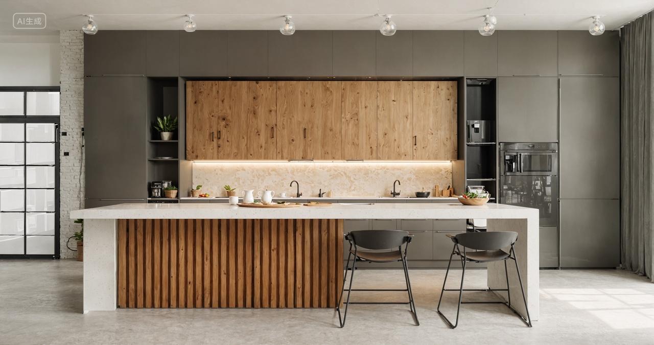 客厅厨房室内家居设计