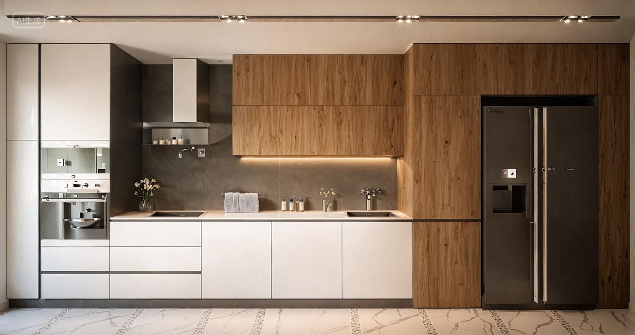 室内家装设计厨房客厅