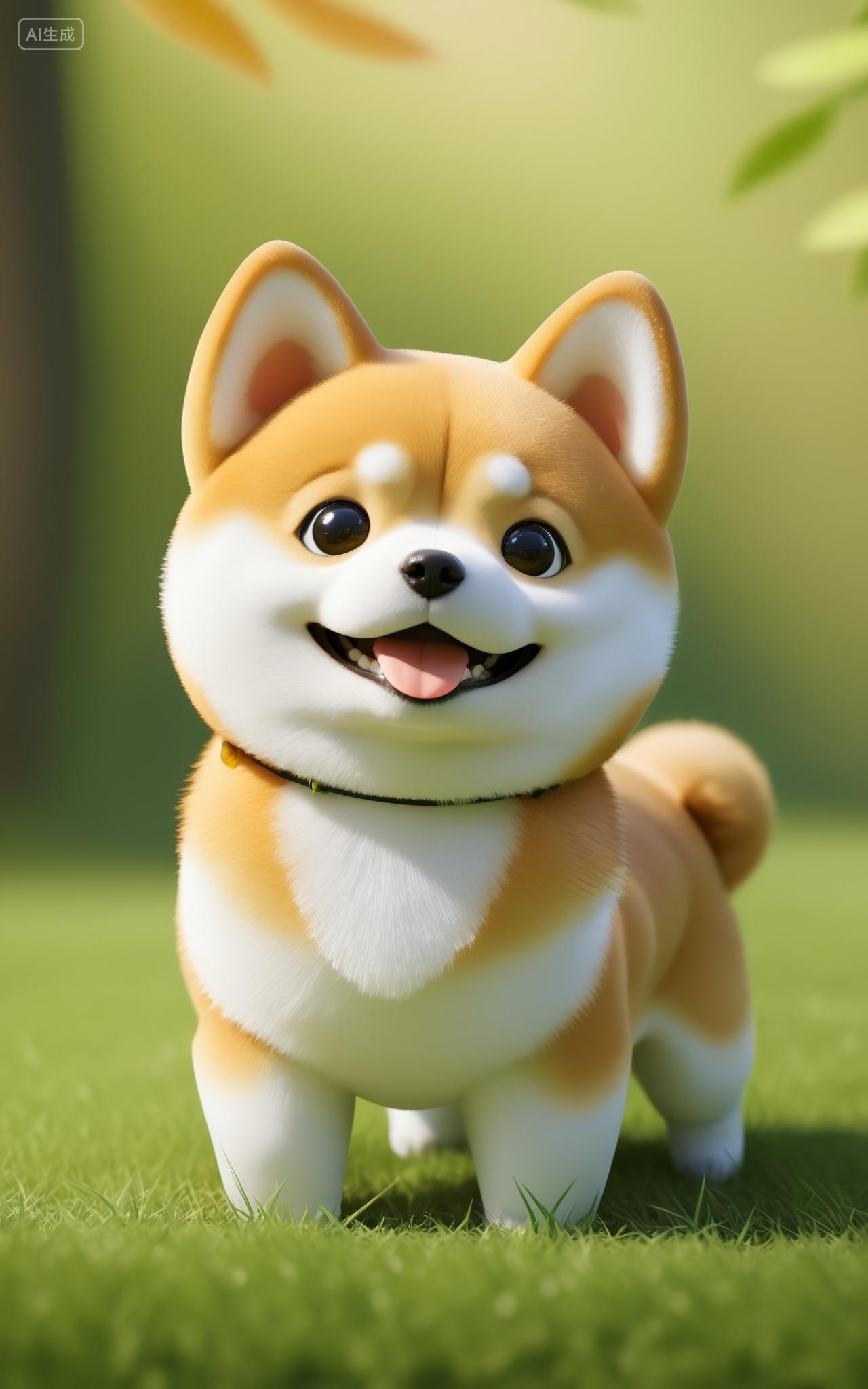 可爱的卡通小狗动物壁纸