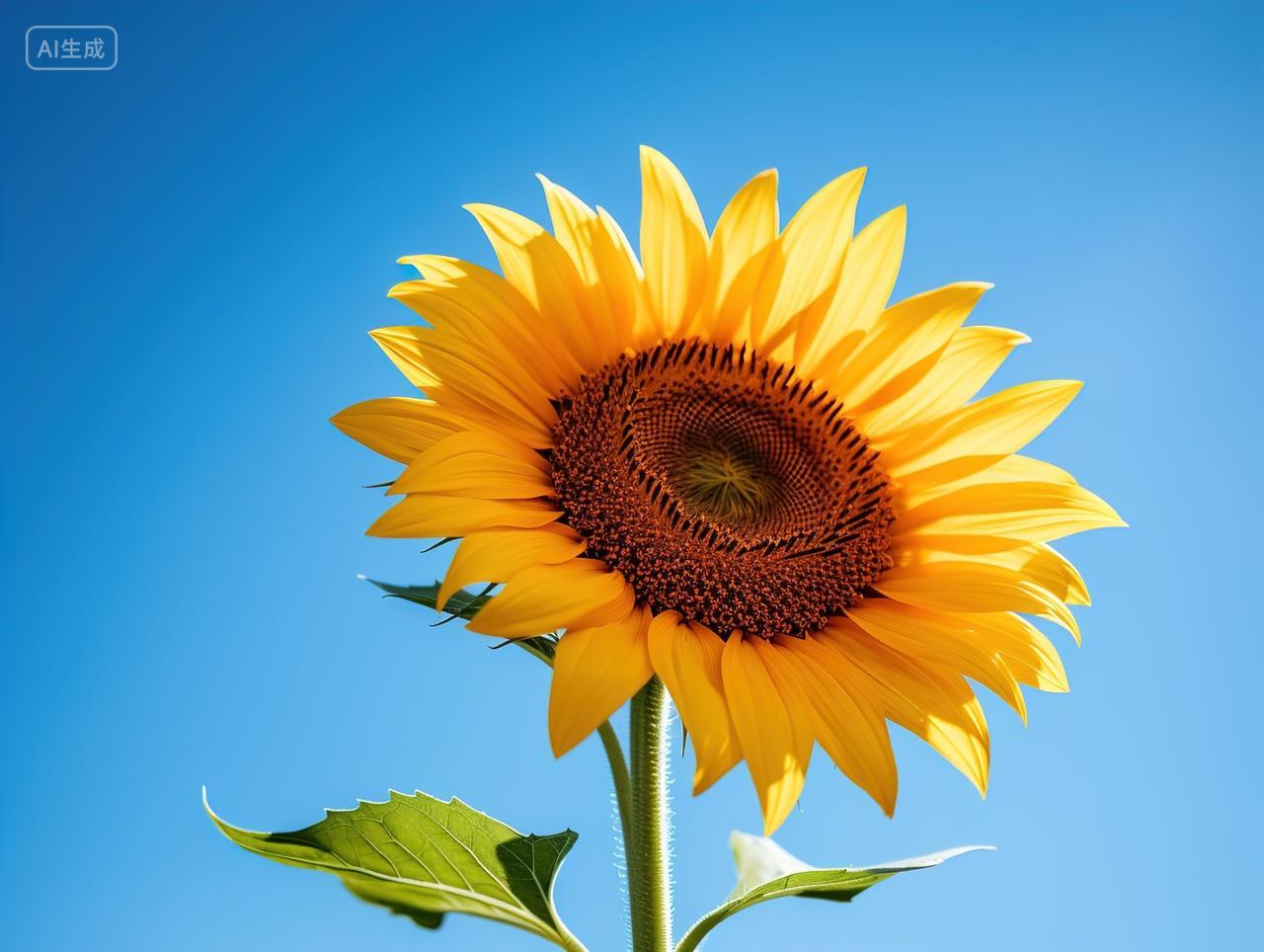 高级简约向日葵背景