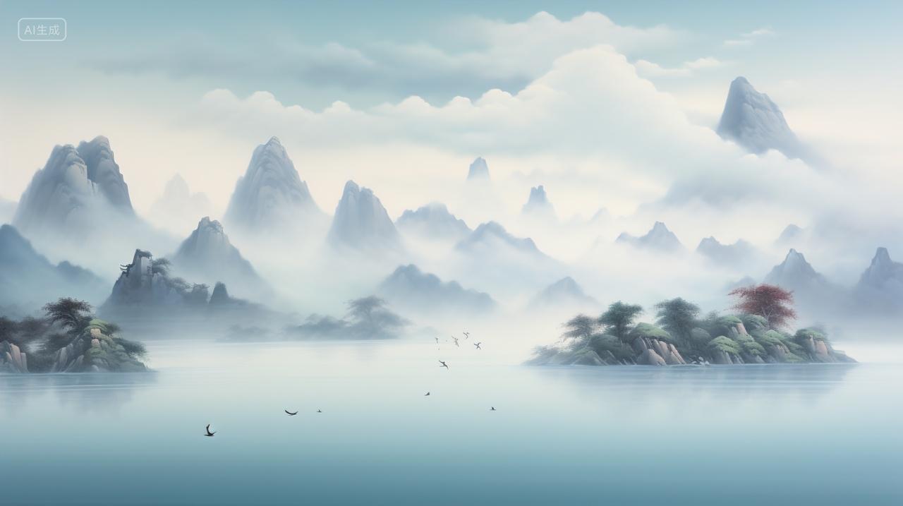 高级简约水墨意境