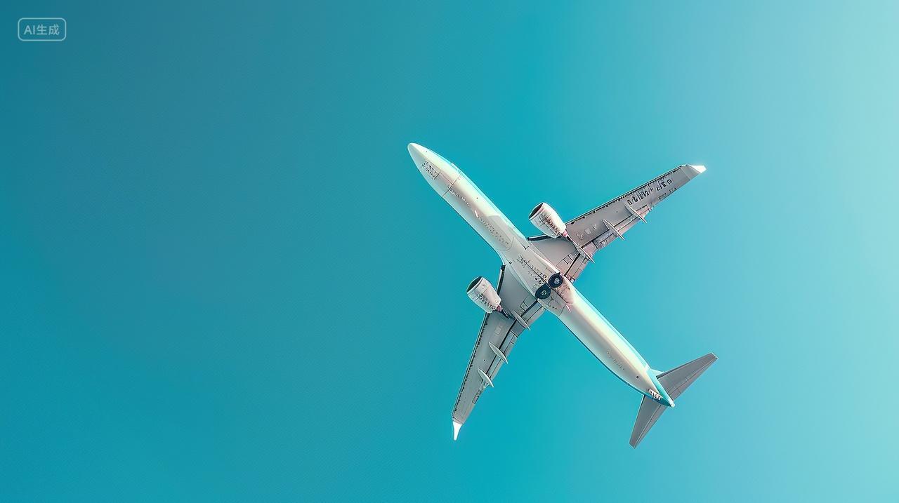 飞机天空航空企业画册背景