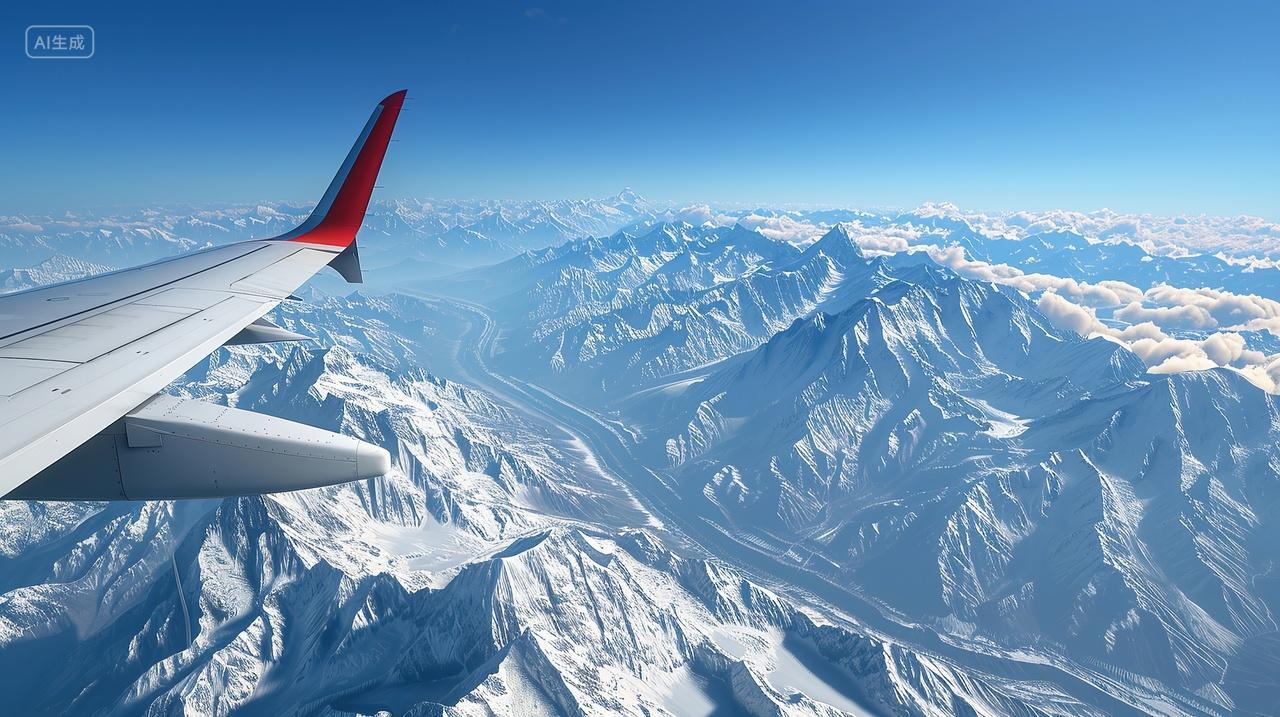 飞机天空航空企业画册背景