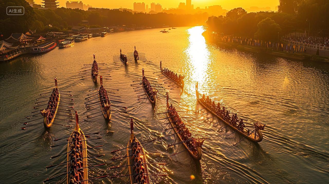 端午节赛龙舟端午节划龙舟端午节龙舟