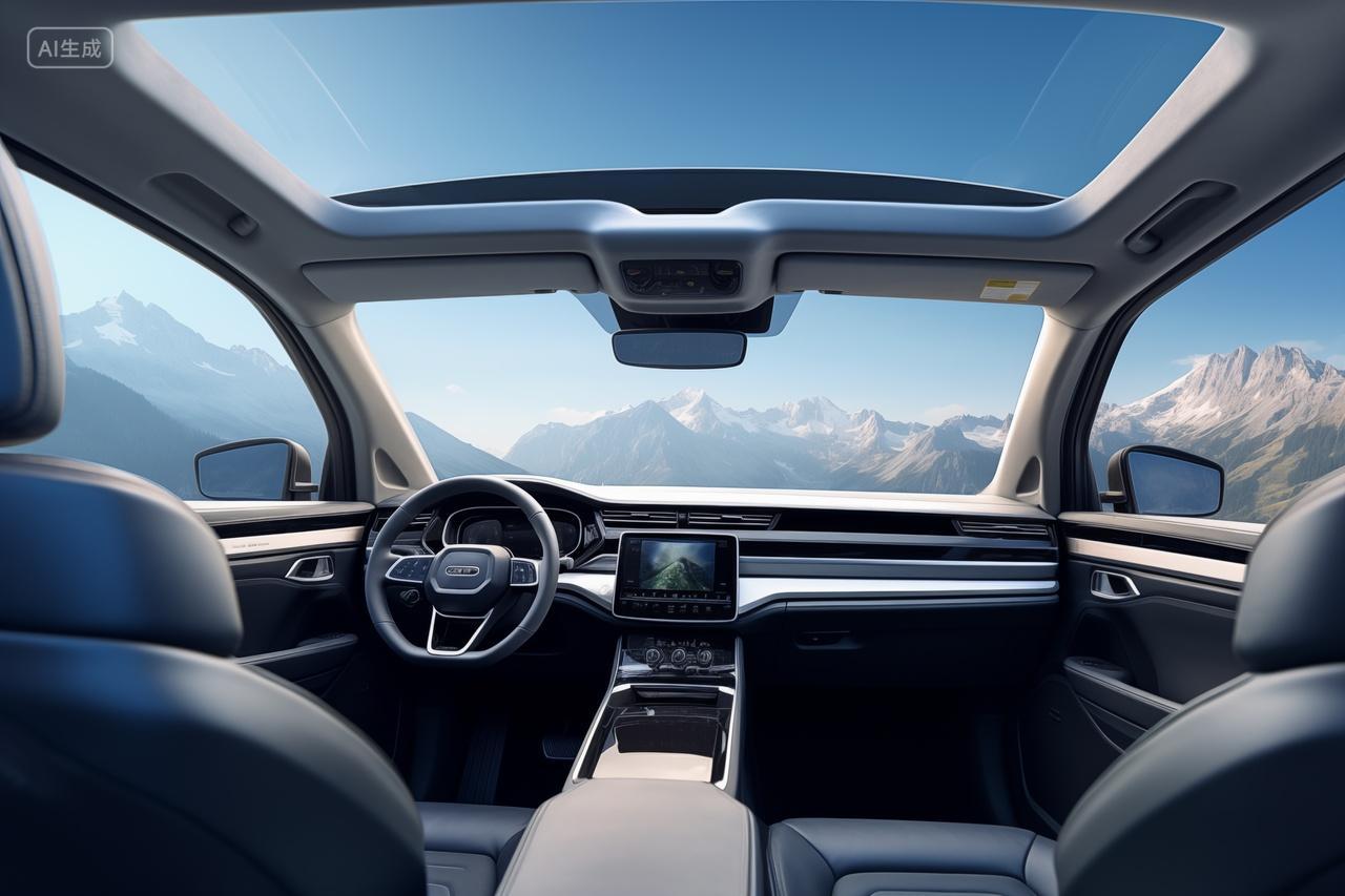 时尚汽车内饰科技感场景图汽车行业