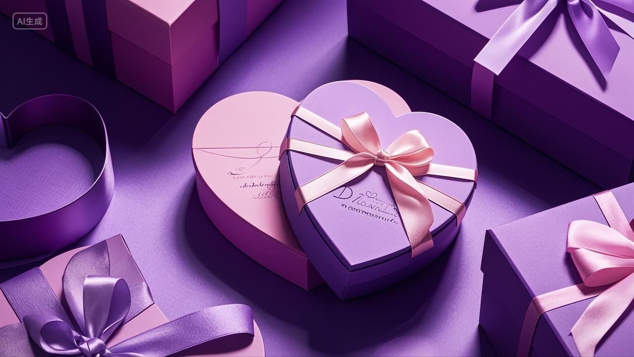 爱心礼盒礼物送礼七夕情人节520